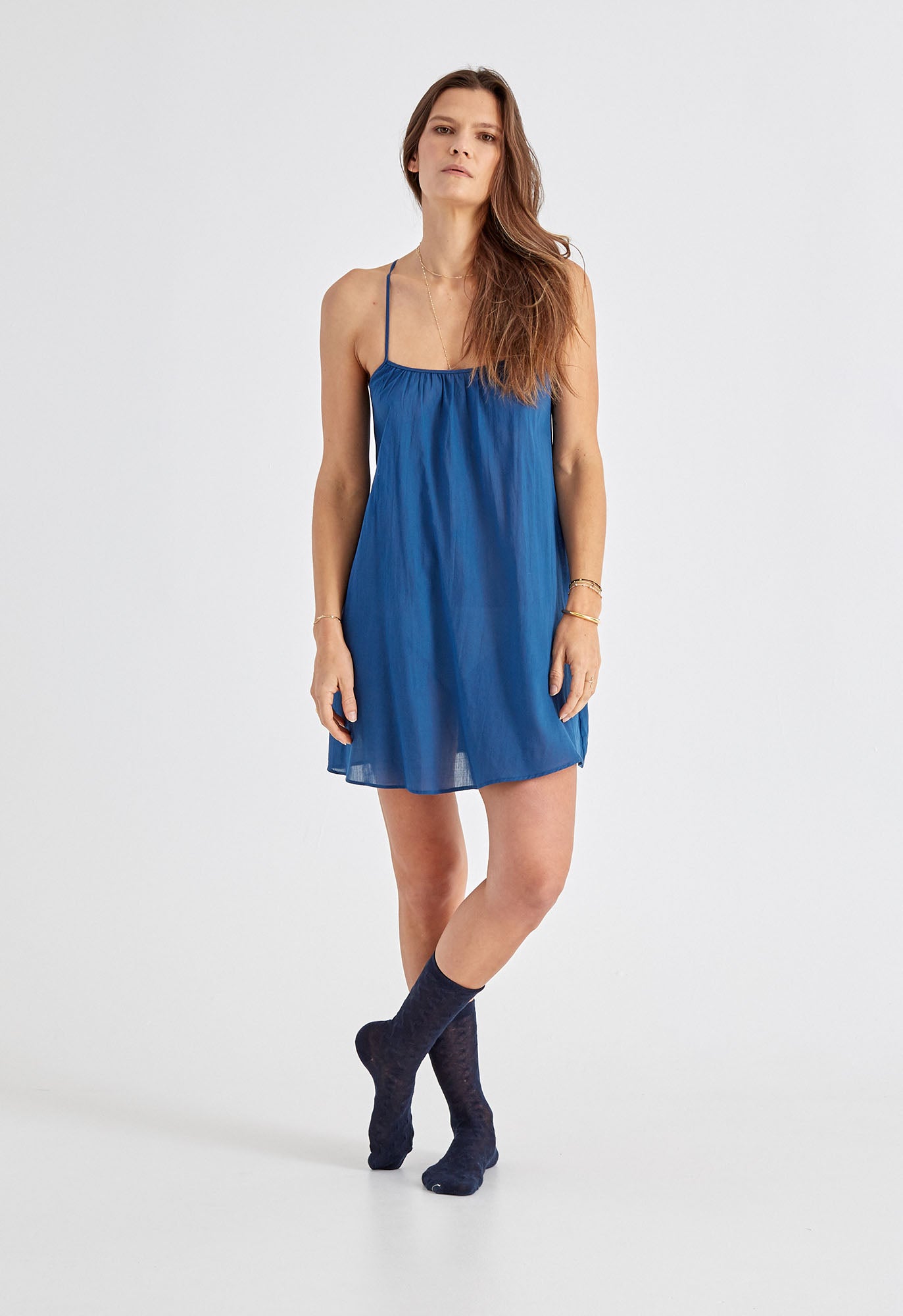 Mini Slip in Indigo