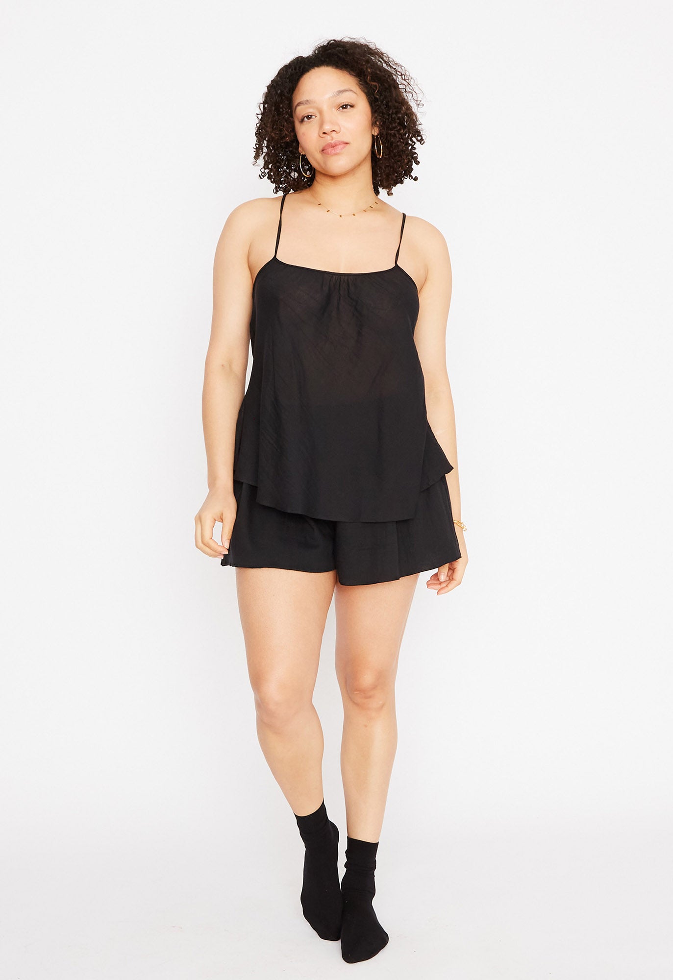 Scoop Tank in Black